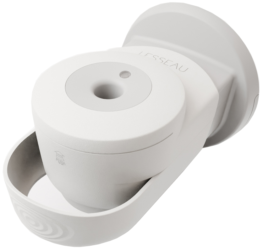 LESSEAU Distributeur manuel pour savon dur, blanc