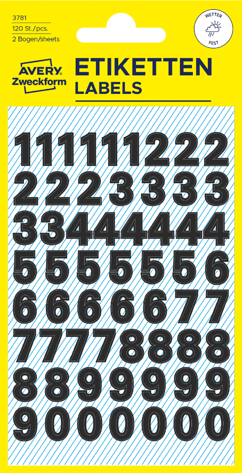 Stickers chiffres & lettres