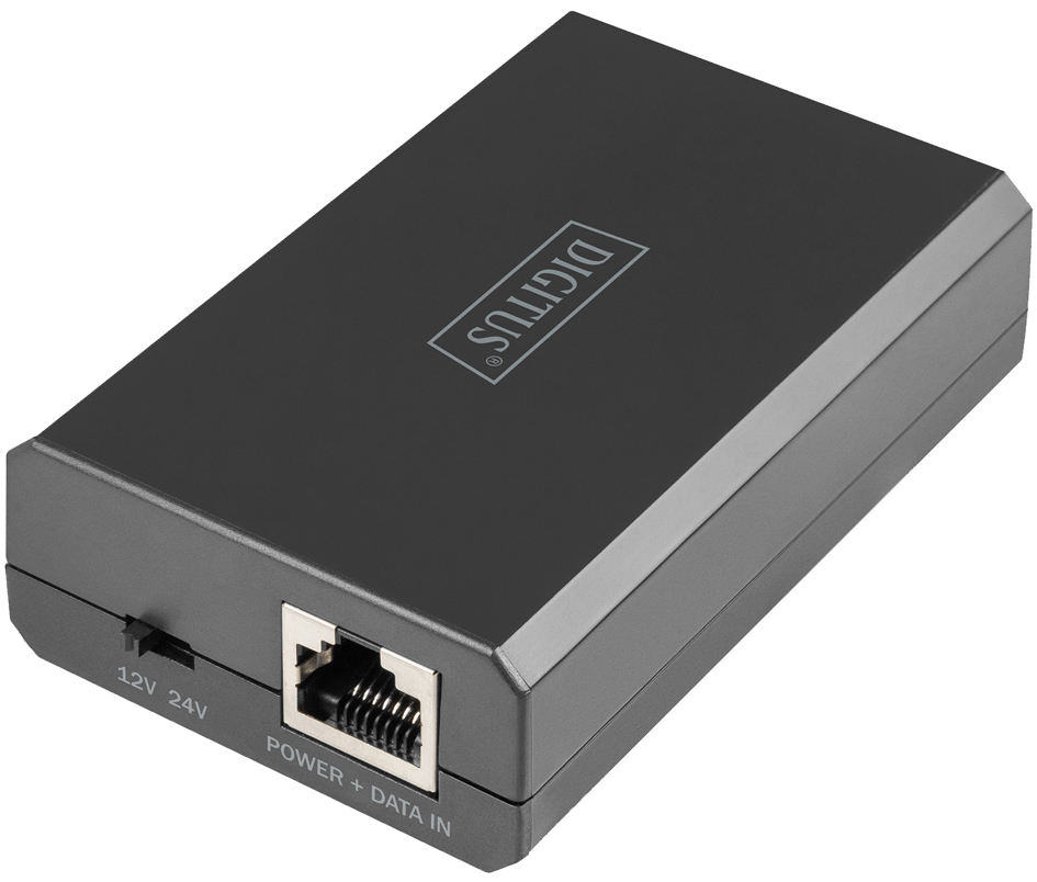 DIGITUS Répartiteur PoE Gigabit Ethernet, 802.3bt, 51 W