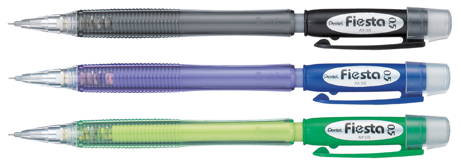 Pentel Porte-mines Fiesta AX105, bleu transparent