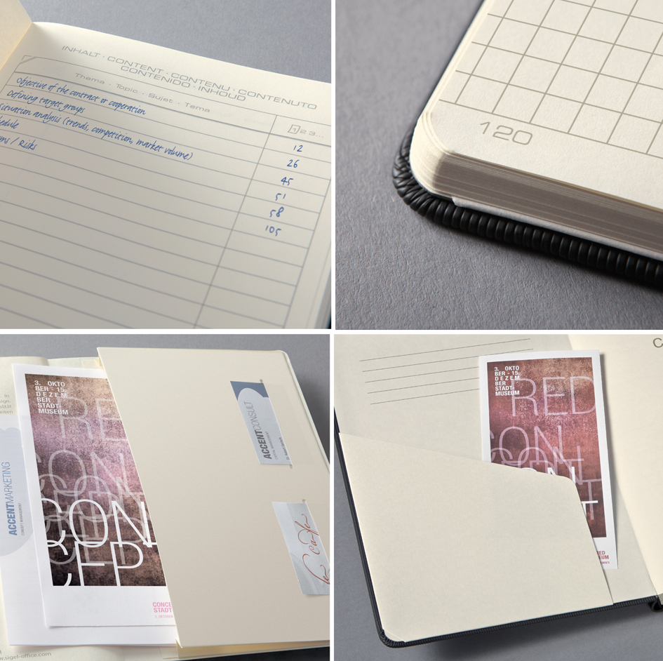 Carnets de notes, A5, souple, fermeture