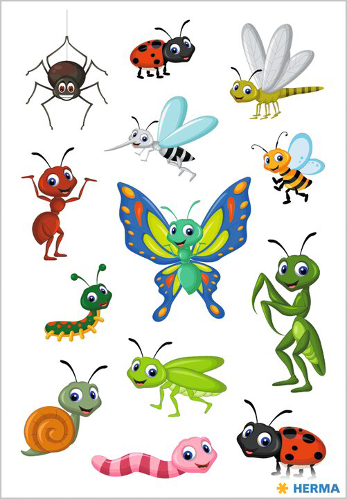 HERMA Autocollants DECOR 'Petits insectes'