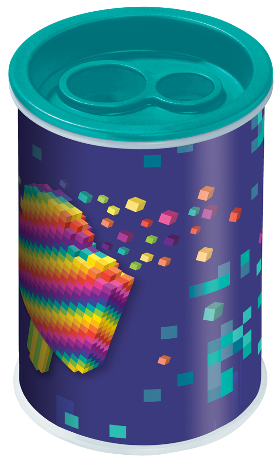 Maped Taille-crayon 2 trous PIXEL PARTY, en métal
