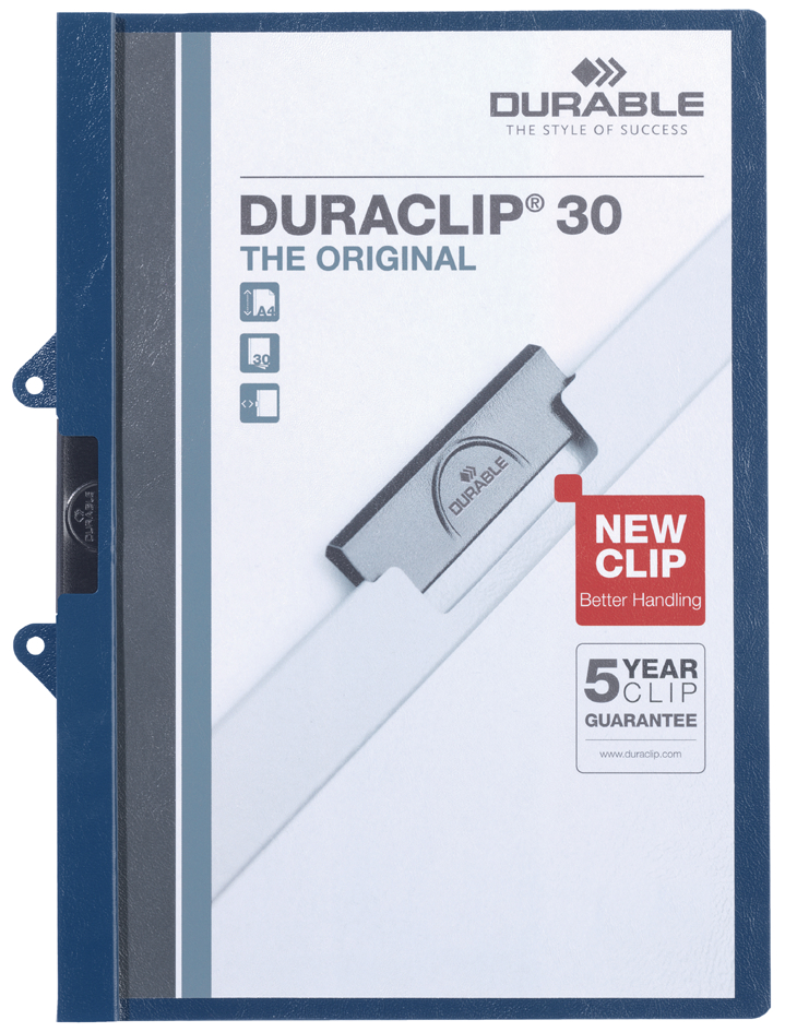 DURABLE Chemise à clip DURACLIP EASY FILE, A4, bleu foncé