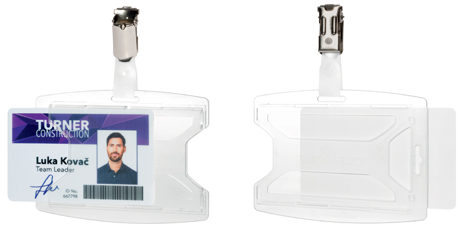 DURABLE Porte-badge 'reXycle', avec clip, pour 1 badge