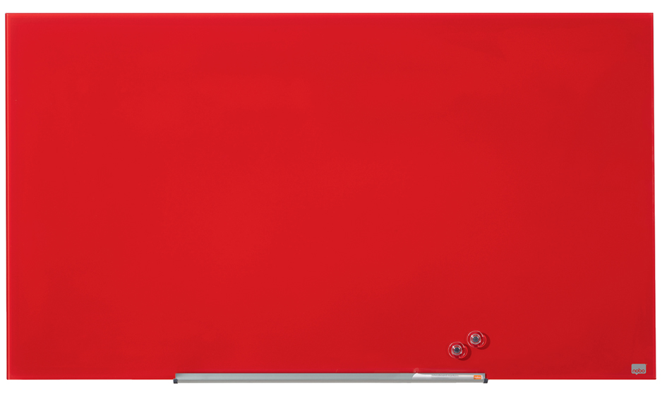 Visuel de référence : Tableau magnétique en verre Impression Pro Widescreen, rouge
