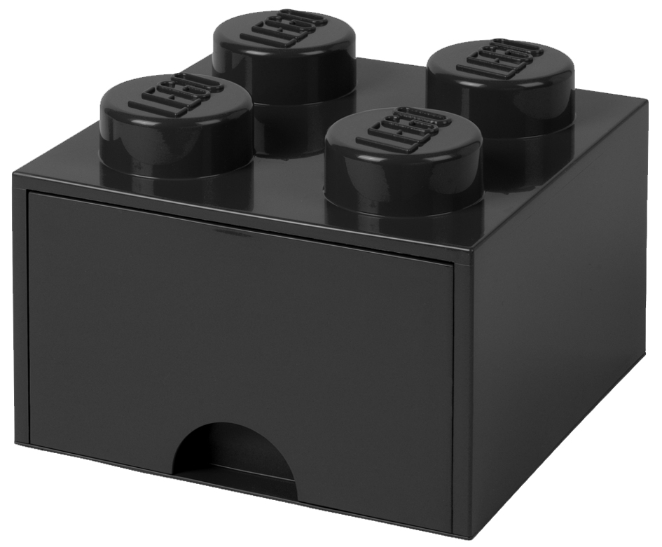 LEGO Brique tiroir STORAGE BRICK DRAWER 4, 1 tiroir, noir