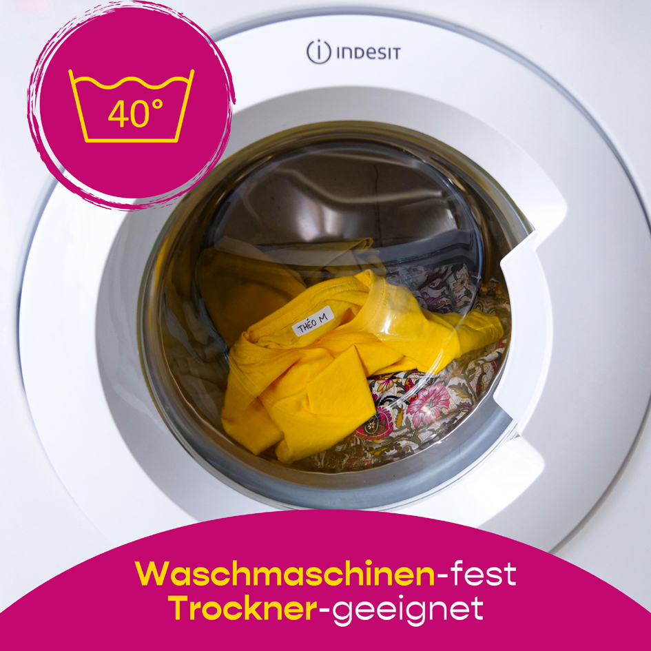 Visuel de référence : passe à la machine et au sèche-linge
