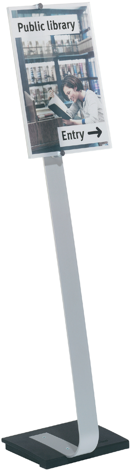 Support d'informations CRYSTAL SIGN stand, format portrait