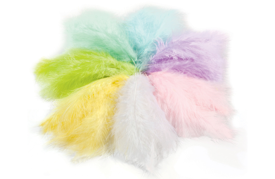 Plumes soyeuses, couleurs pastel