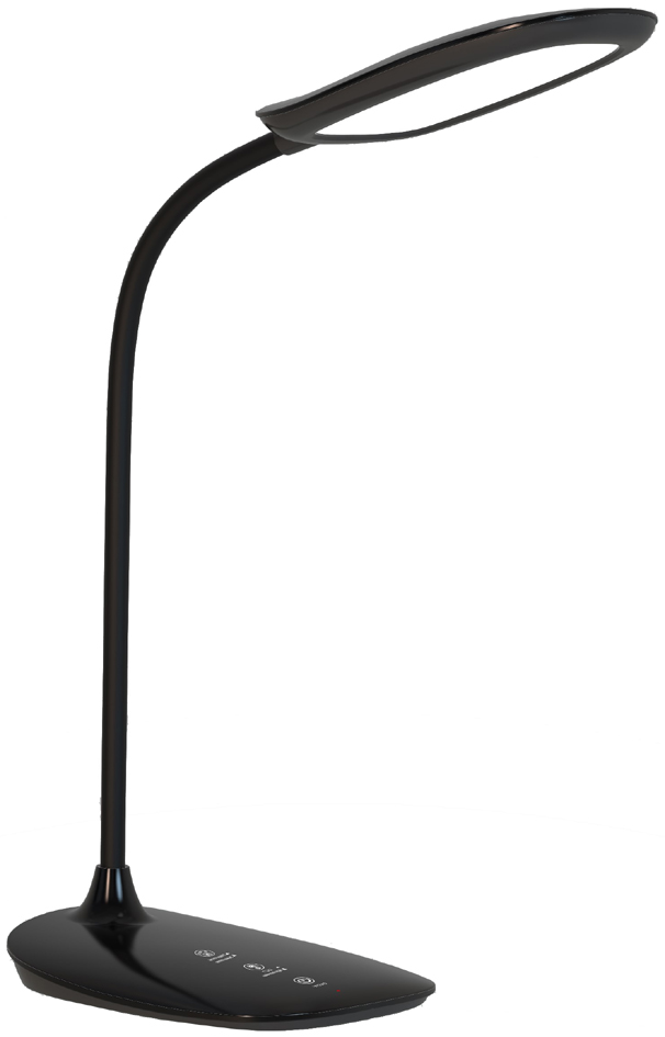 PAPERFLOW Lampe de table à LED LEON, socle, noir