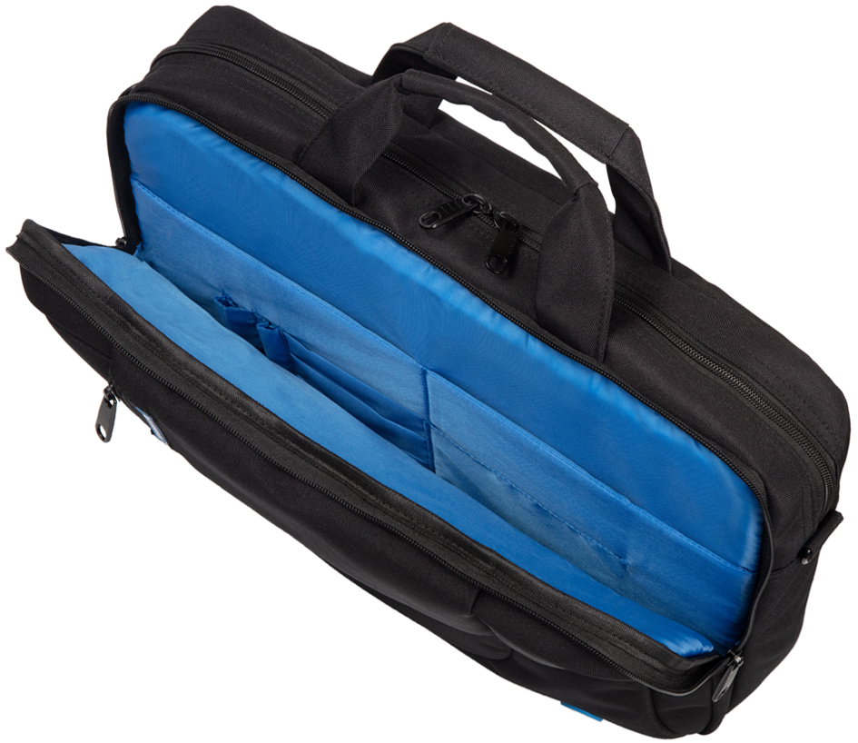 Sacoche pour ordinateur portable rPET GRENADA, ouverte