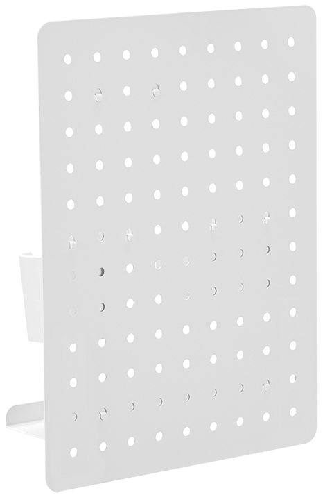Organiseur de bureau avec panneau perforé (montage vertical)