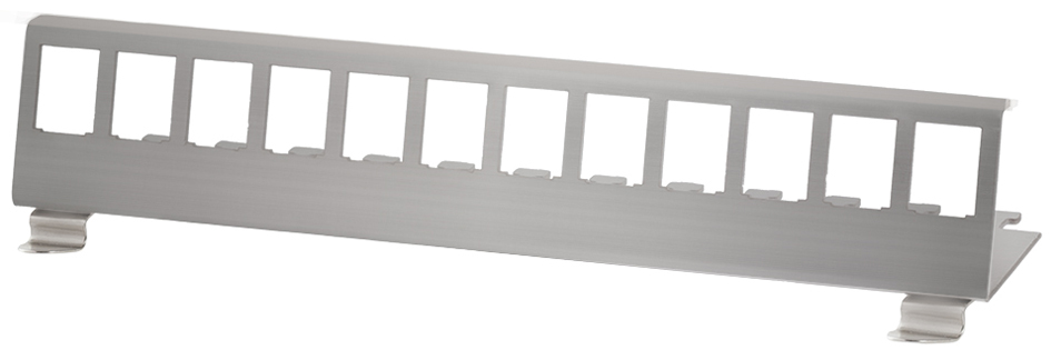 LogiLink Support de fixation pour 12 modules Keystone, inox