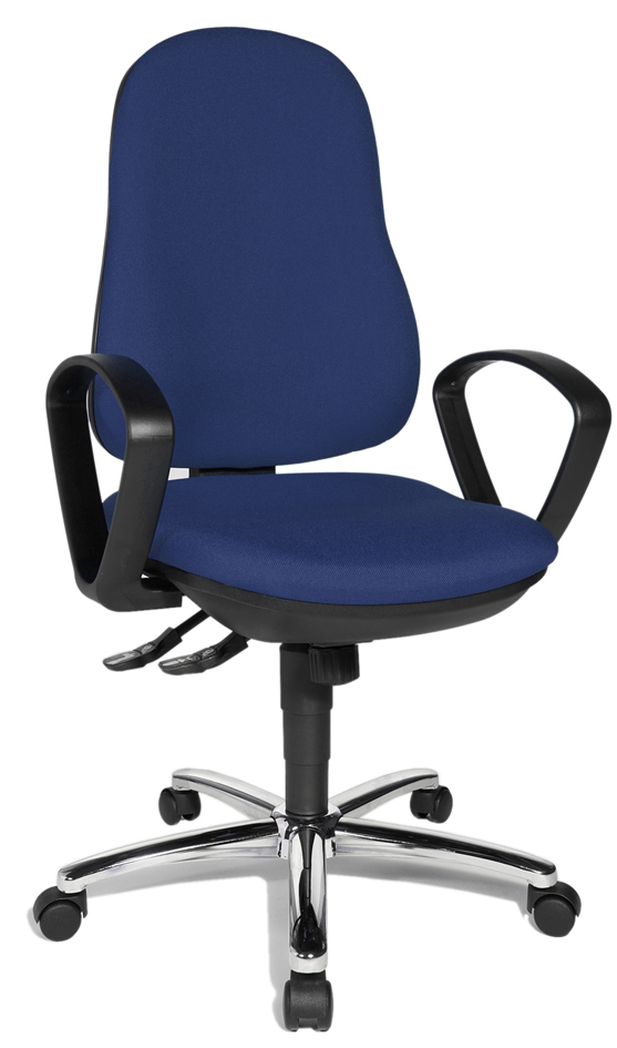 Topstar Fauteuil de bureau 'Synchro Steel', bleu roy