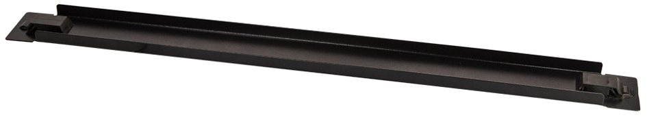 LogiLink Panneau plein 19', 1 U, en métal, noir (RAL9005)