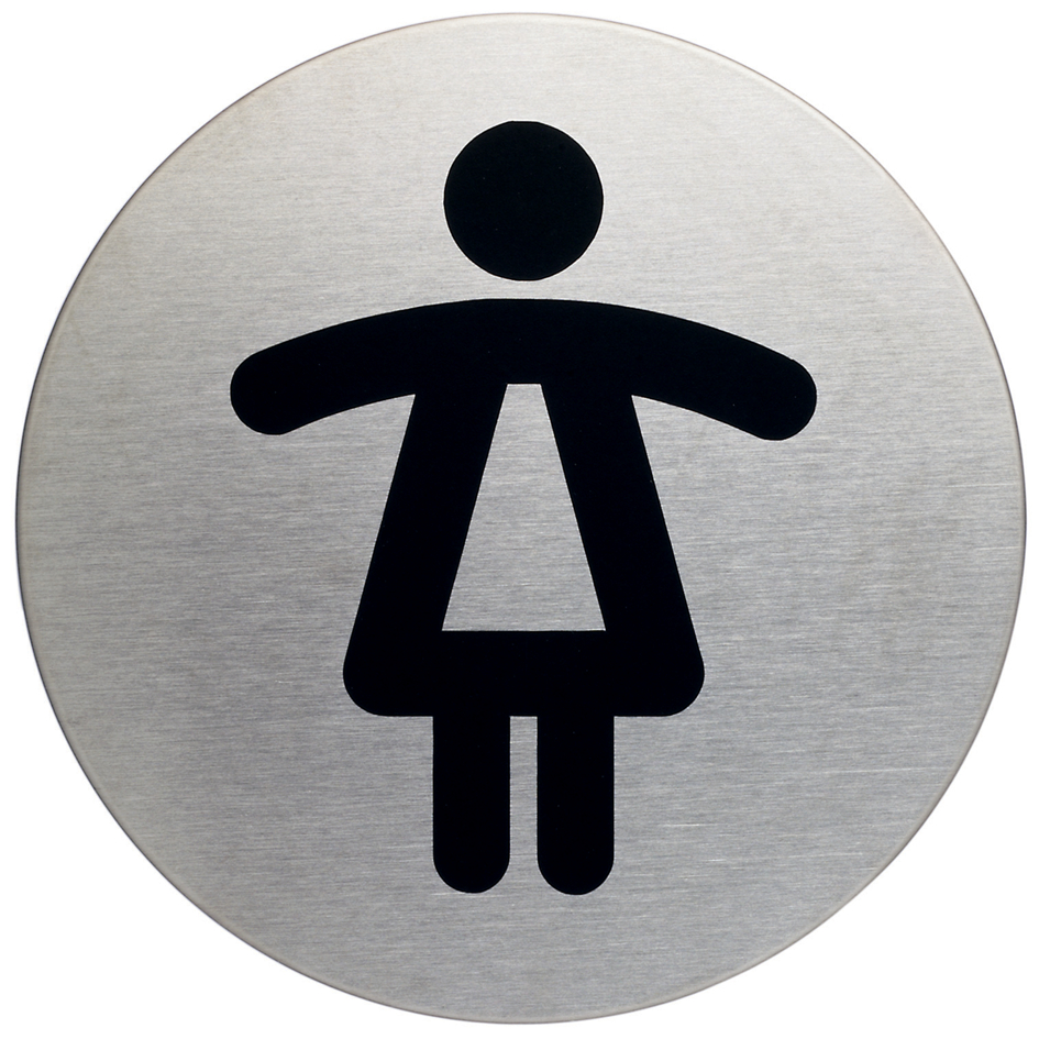 DURABLE Pictogramme 'WC-Femmes', diamètre: 83 mm, argent