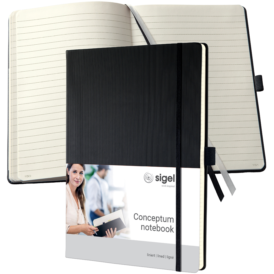 Carnets de notes, A4, rigide, fermeture