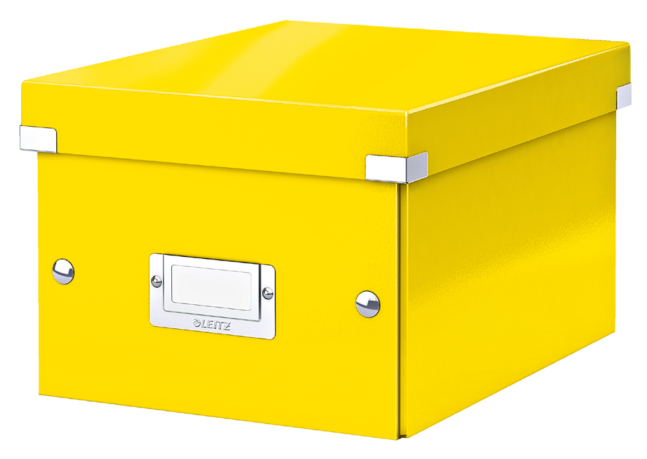 LEITZ Boîte de rangement Click & Store WOW, A5, jaune