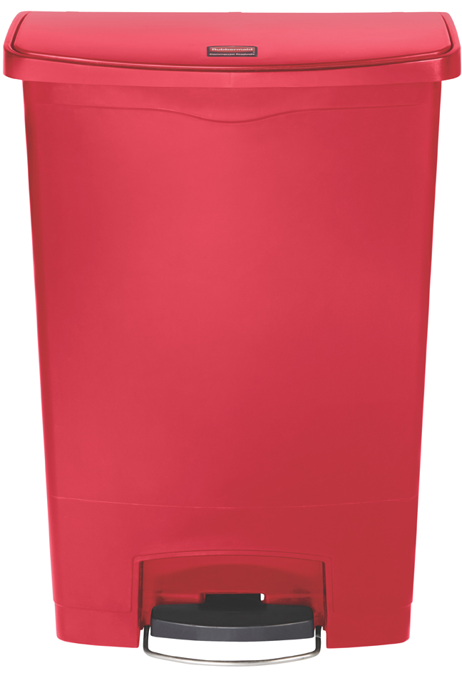 Collecteur à pédale Slim Jim, 90 litres, rouge