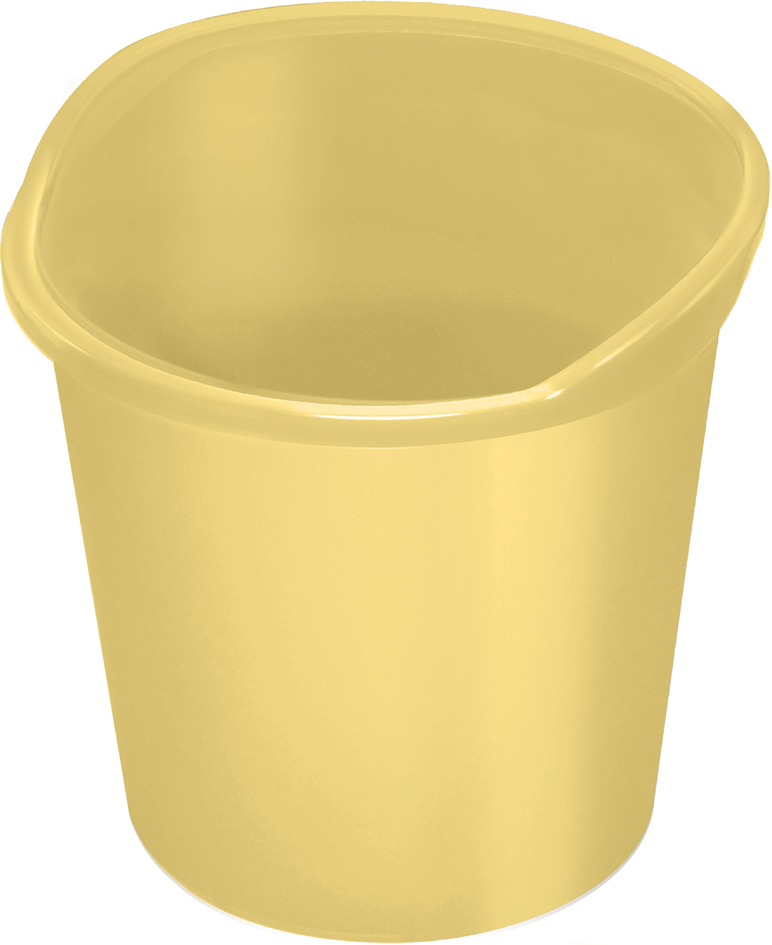 helit Corbeille à papier 'the joy', PP, 13 litres, jaune