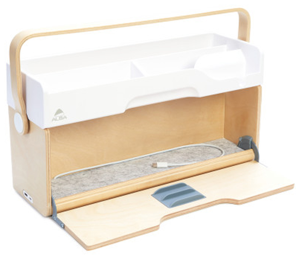 Module de rangement portable ERGOBOX, ouvert