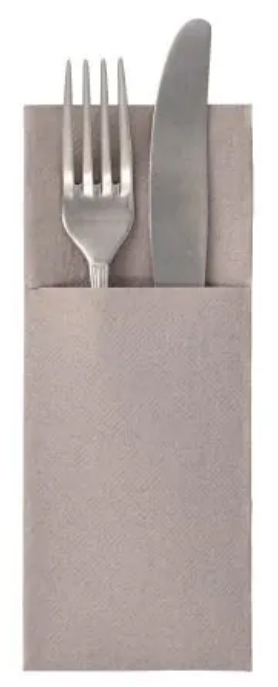 Serviette pochette "ROYAL Collection", gris