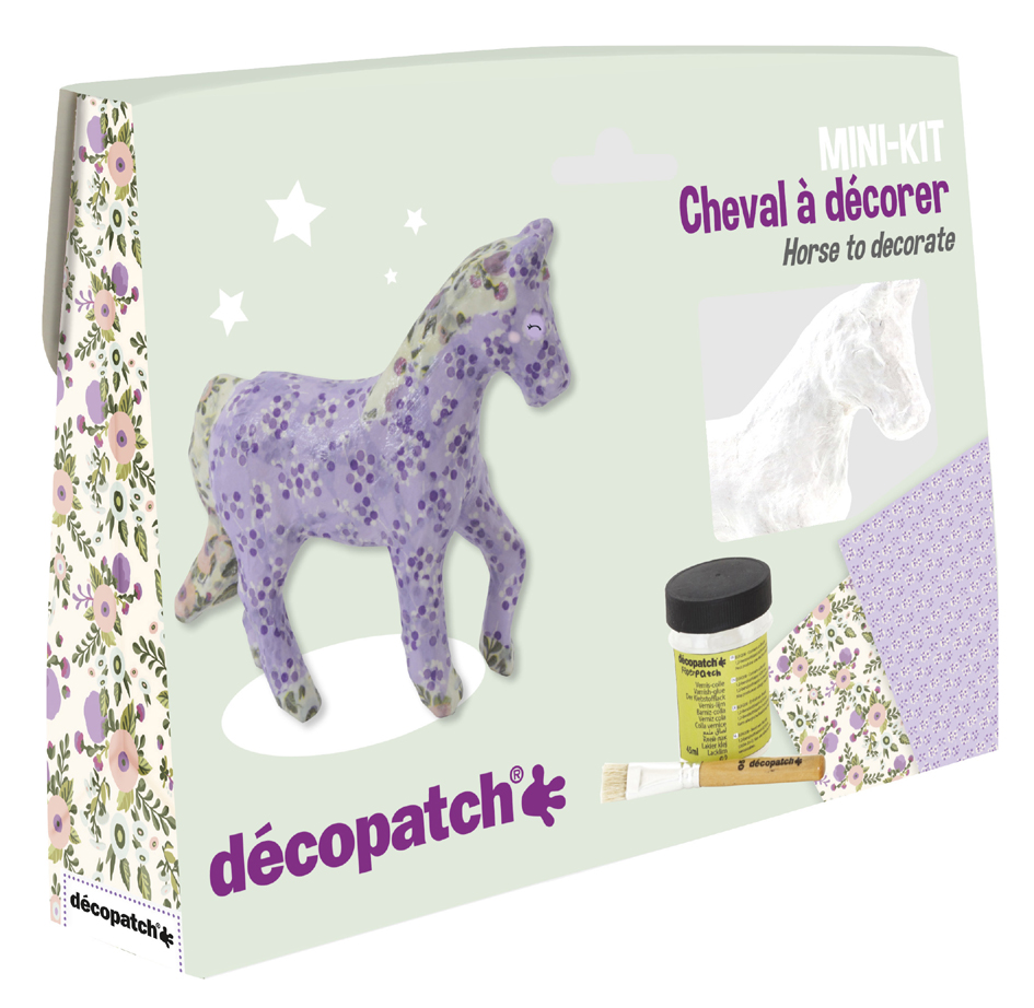 décopatch Kit papier mâché 'Cheval', 5 pièces