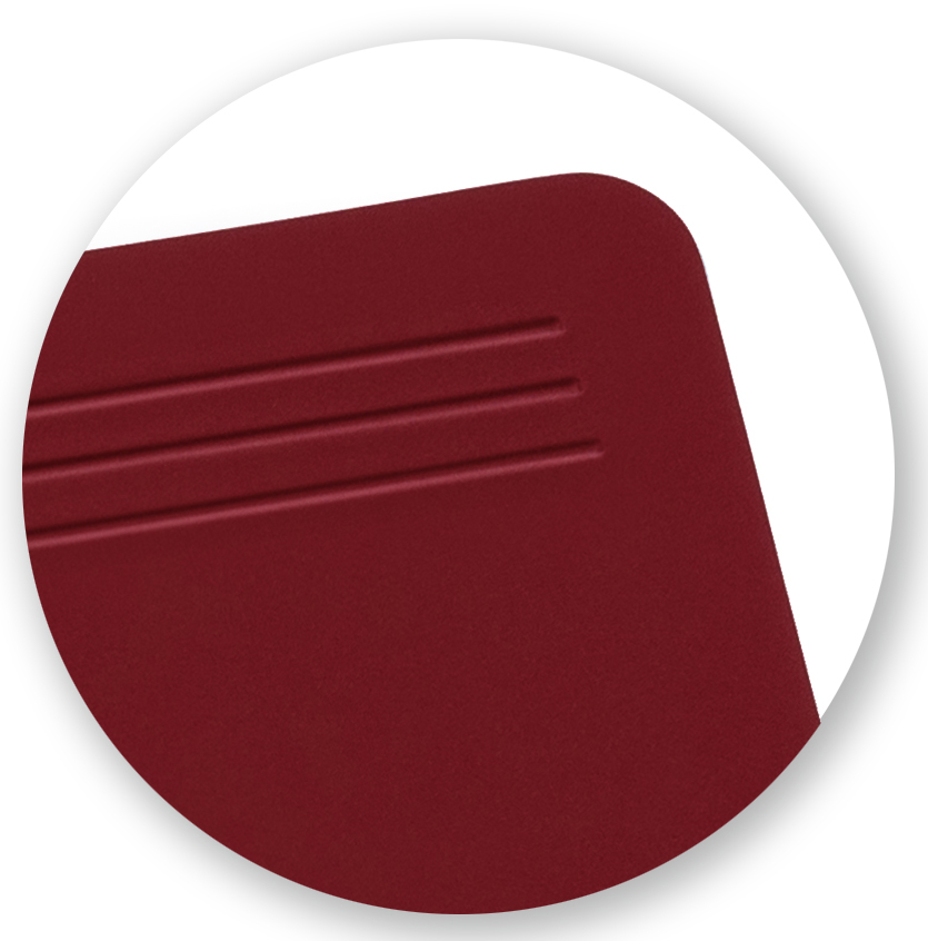 Läufer Sous-main Ambiente MATTON, 500 x 700 mm, rouge (L)700 x (P)500 mm plastique rouge