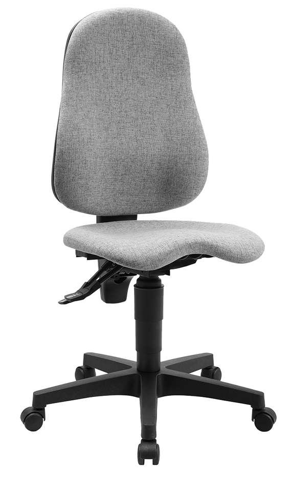 Topstar Chaise de bureau pivotante 'Ortho Point', gris clair