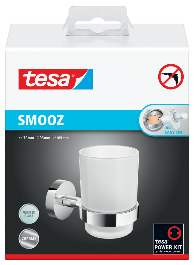 Support pour verre à dents SMOOZ, emballage