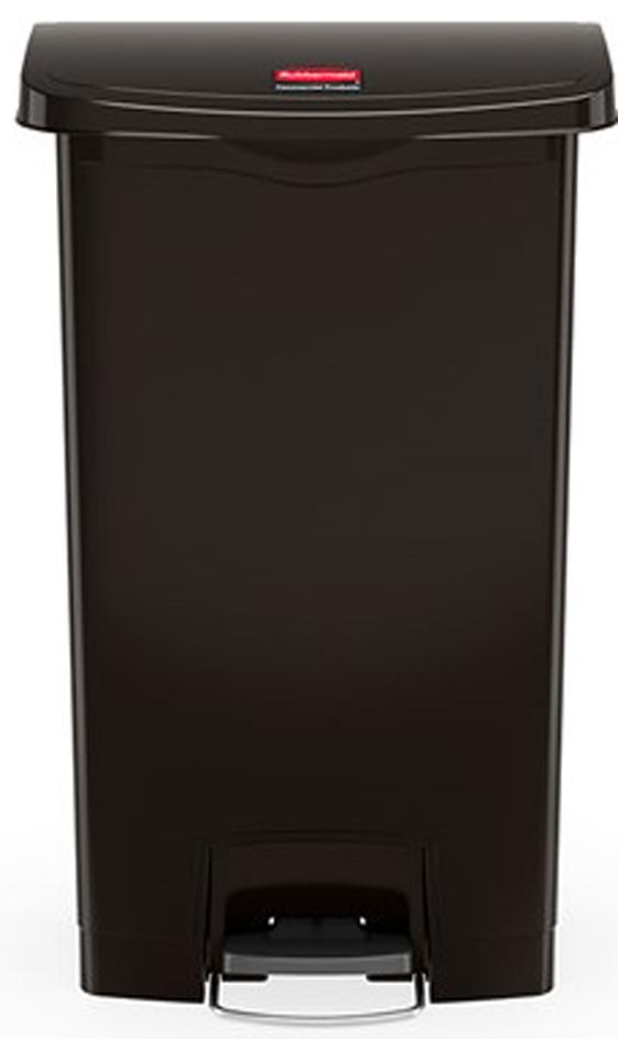 Collecteur à pédale Slim Jim, 50 litres, noir