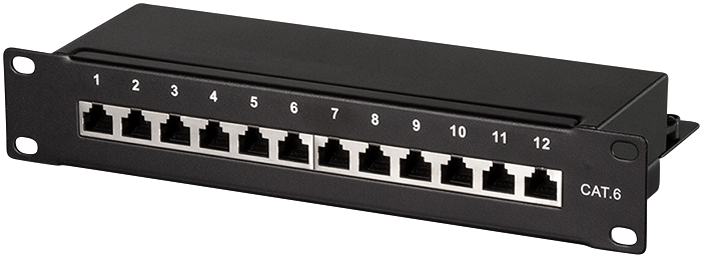 Logilink Panneau de brassage 10' cat. 6, blindé, 12 ports