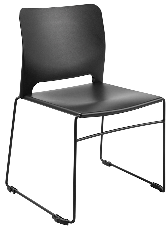 Topstar Chaise visiteur 'Visit Lite', plastique, noir