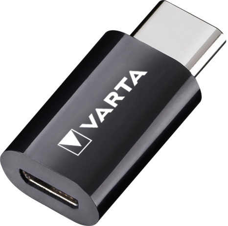 VARTA Adaptateur - micro-USB vers USB 3.1 type C micro-USB - USB 3.1 femelle - mâle noir