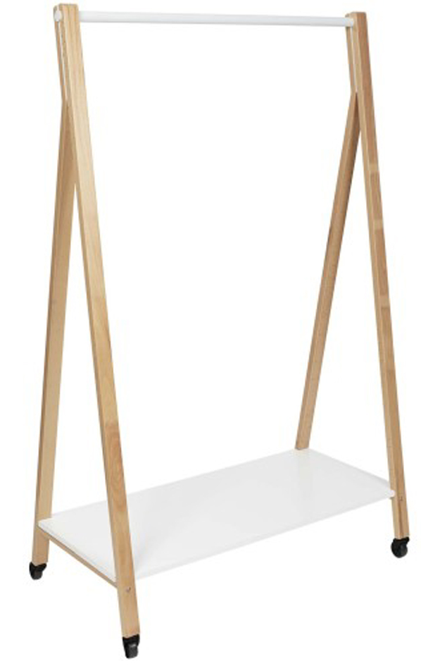 ALBA Vestiaire 'SLEEK', mobile, (H)1.490 mm, bois / blanc