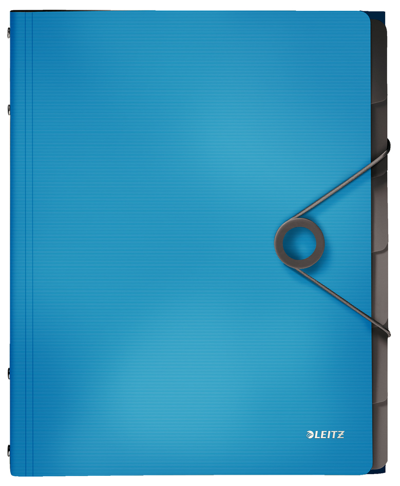 LEITZ Trieur Solid, A4, pp, 6 compartiments, bleu clair
