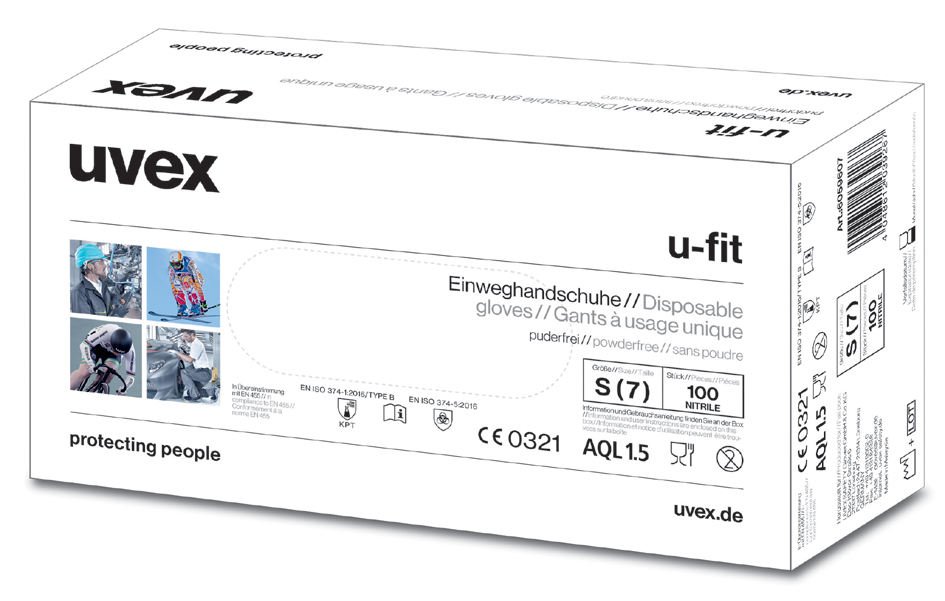 Gant à usage unique u-fit, emballage