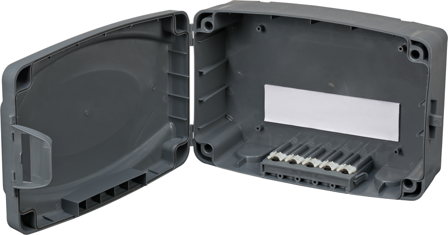 Boîte de protection contre les intempéries IP54, ouverte