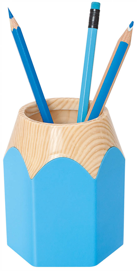 WEDO Pot à crayons 'PENCIL', en plastique, bleu clair