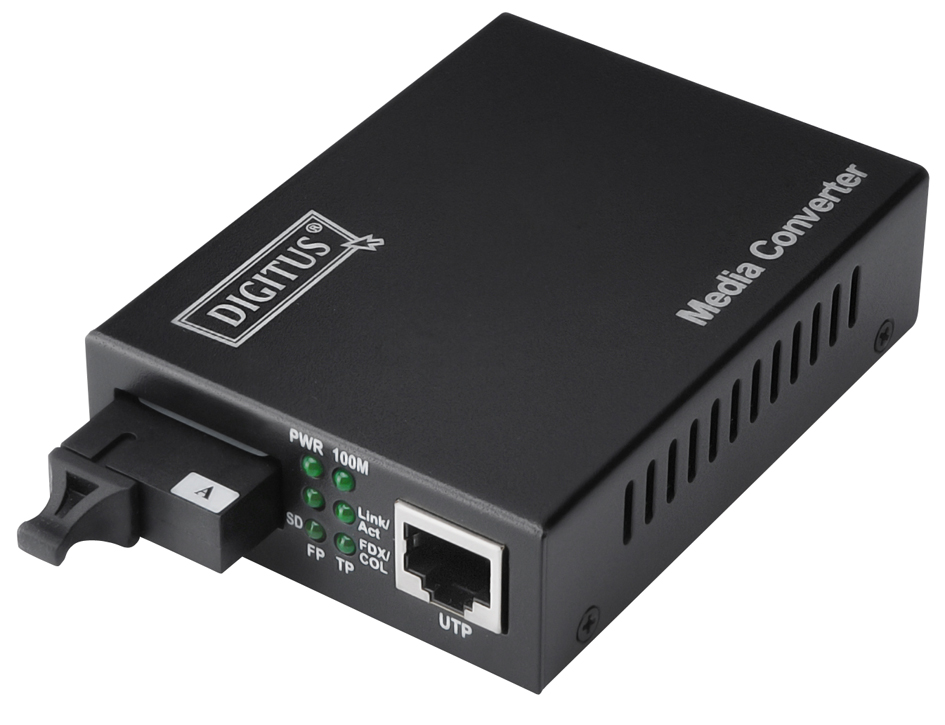 DIGITUS convertisseur média Gigabit Ethernet, SC/RJ45,