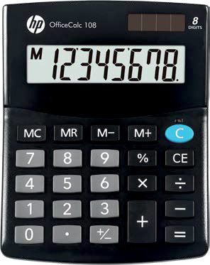 hp Calculatrice de bureau 'OfficeCalc 108', noir