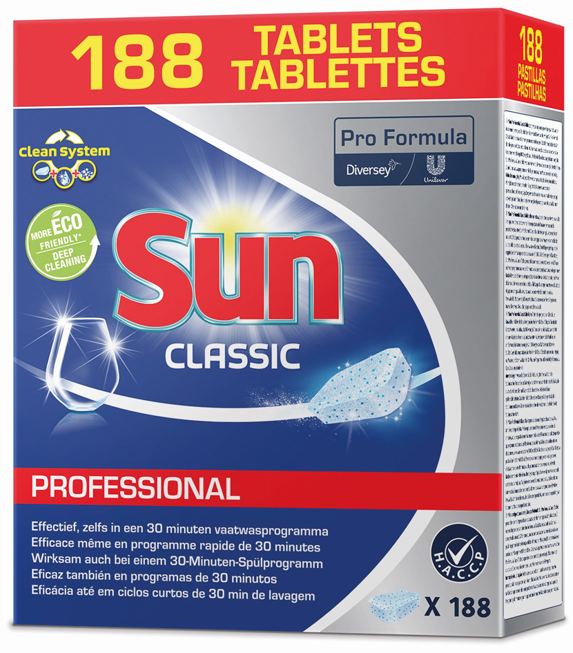 Sun Tablettes lave-vaisselle Professional Classic,188 pièces