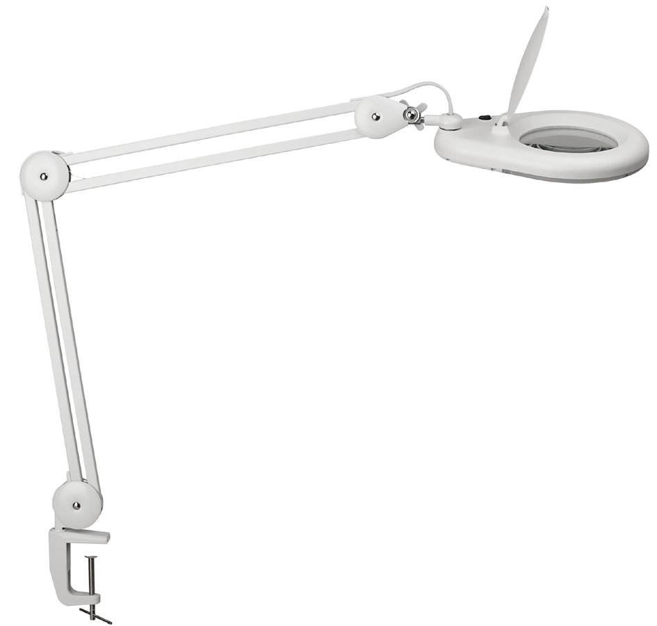 Lampes loupe avec pince