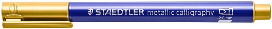 STAEDTLER Marqueur permanent metallic calligraphy, or