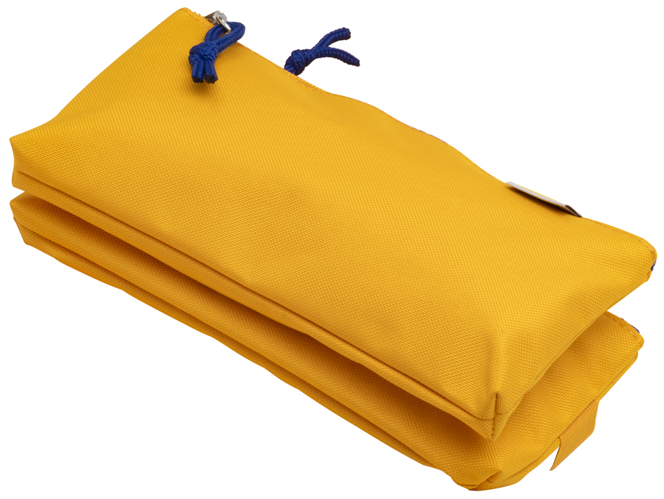 Oxford Trousse à deux compartiments, polyester, jaune