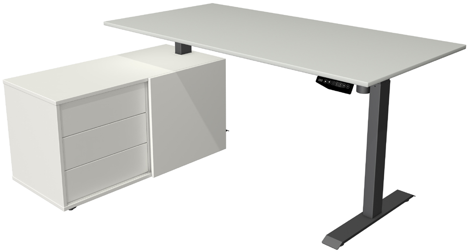 kerkmann Poste de travail complet Move 1, gris clair