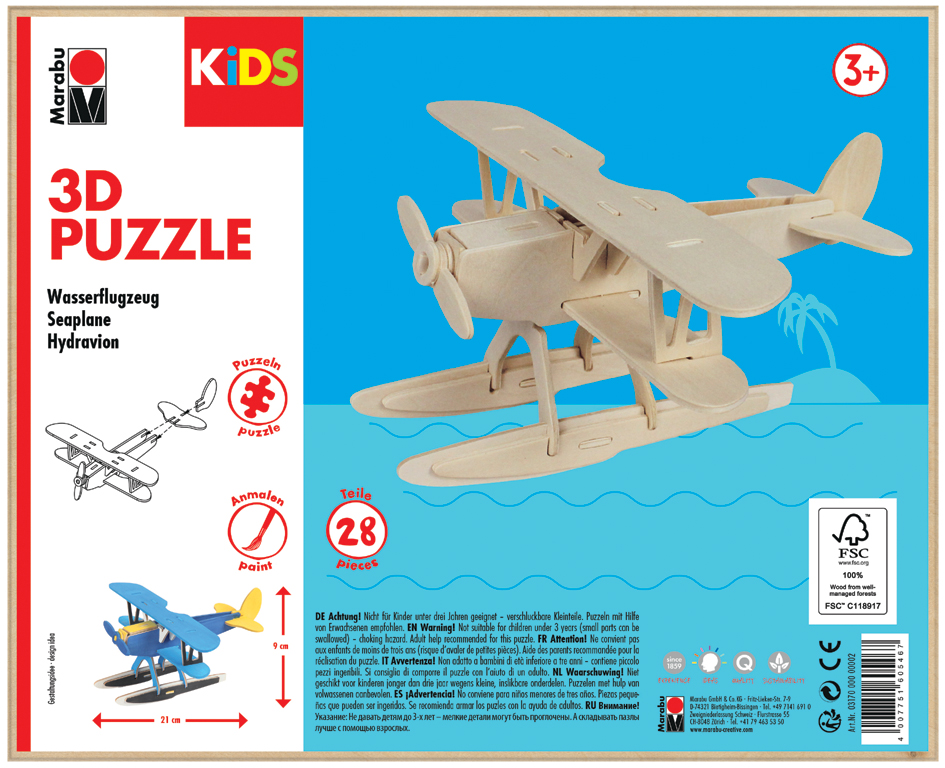 Puzzle 3D "Hydravion", emballage