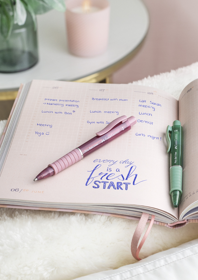 FABER-CASTELL Stylo à bille POLY BALL VIEW, présentoir