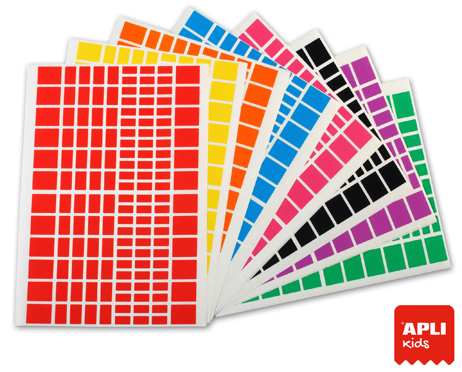 APLI kids Gommettes 'Rectangle', grand conditionnement